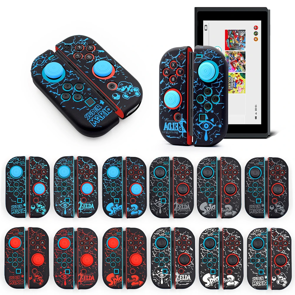 Чехол для Nintendo Switch Joycon силиконовый чехол с колпачками аналоговых стиков|Чехлы| |