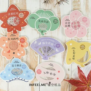 40 шт.упак. милые Форма Kawaii наклейки из бумаги васи Скрапбукинг ярлыком канцелярские наклейки для дневника, альбома этикетки для офиса, школы