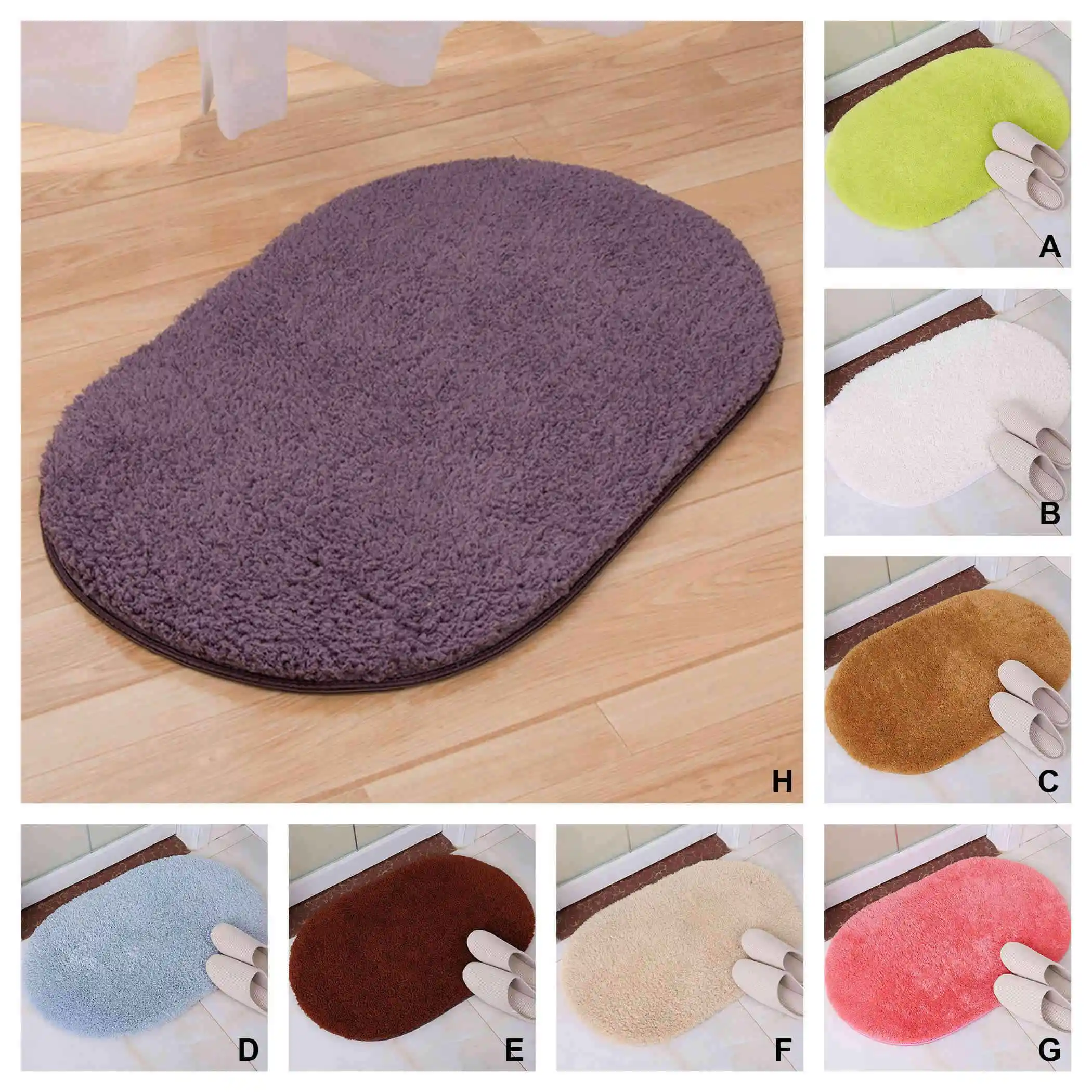 Овальный коврик мягкий для гостиной приятный здоровья фитнеса йоги Домашний