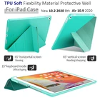 Чехол-книжка для Ipad Air 2, Air 1, 5 форм, из искусственной кожи, с функцией автоматического сна и пробуждения