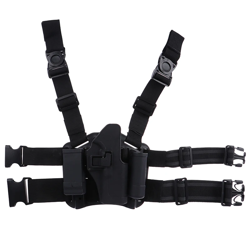 

Pouch Holster System Waist Men Nylon Paddle Belt& Leg Hand Holster CS Match Wargame Chest Rig Tactical Vest Military Pack