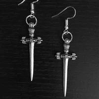 swords earrings soldiers gothic jewelry witch fashion women gift 2020 new delicate and beautiful wholesale statement big pendant