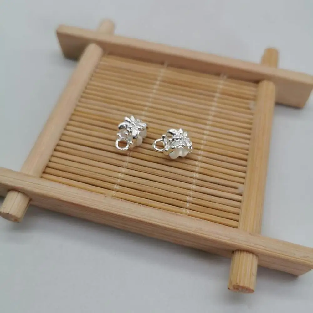 Модные металлические бусины с большими отверстиями 100 шт. 2 цвета подвески в