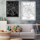 TURKU черно-белый фотоплакат с рисунком в скандинавском стиле для гостиной настенные картины Домашний декор холст картина в рамке