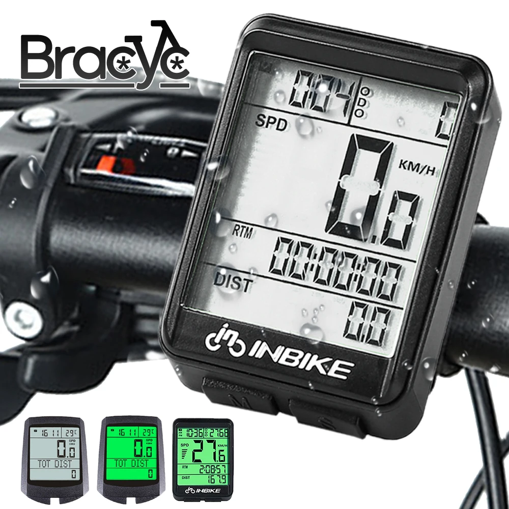 Водонепроницаемый велосипедный компьютер беспроводной/проводной одометр
