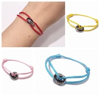 colorful rope multi circle bracelet handmade rope bangle stainless steel titanium material for men women party jewelry