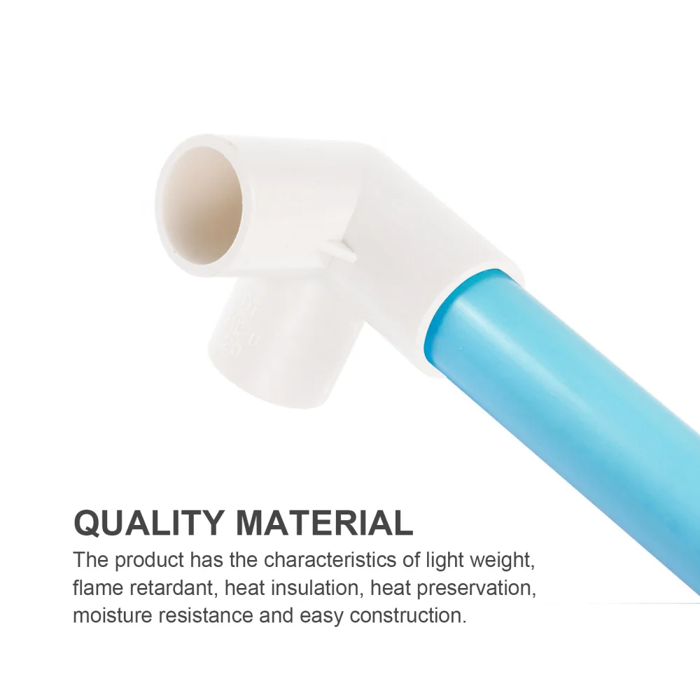 

8 Pcs 1 Bag Three-way Joint Simple Pipe Accessories Connection Joints (White)