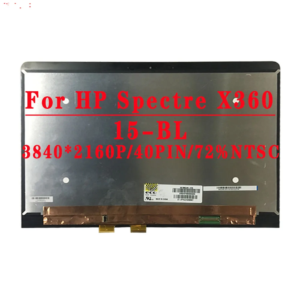 Сенсорный ЖК-экран 15,6 дюйма 3840x2160 4K 40pin для HP 15-bl 15-BL 15-bl002 15-bl09wm 15-BL000 15-BL100 15-bl003 в сборе