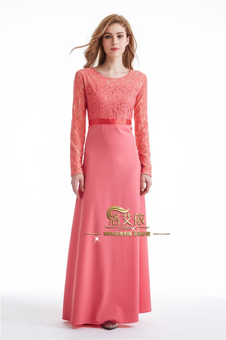

Islamische Kleidung Abaya Turkish Faldas for Lovers Muslim Mummy and Kids Parent-child Lace Dress, Muslim Ramadan Quality Robe