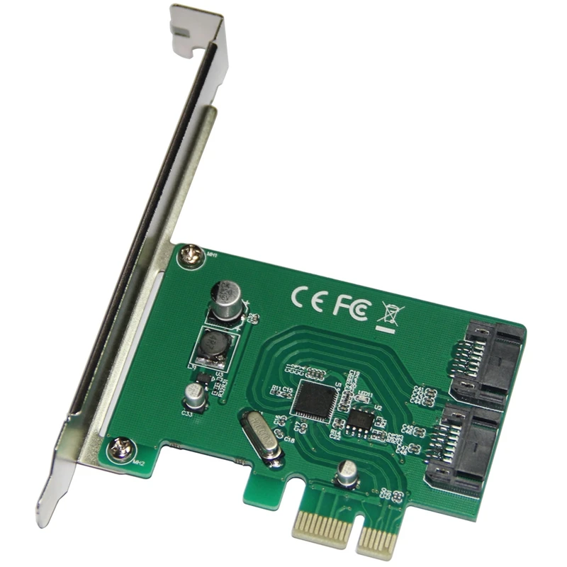 

Переходная карта PCI-E SATA3.0, переходник PCIE в SATA3.0, адаптер ASM1061, чип 2XSATA3.0, интерфейс 6,0, для настольного компьютера