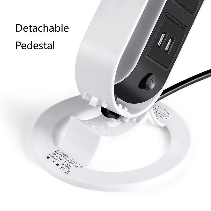 Поворотный сетевой фильтр с европейской вилкой USB вертикальный удлинитель 5AC 2USB 2