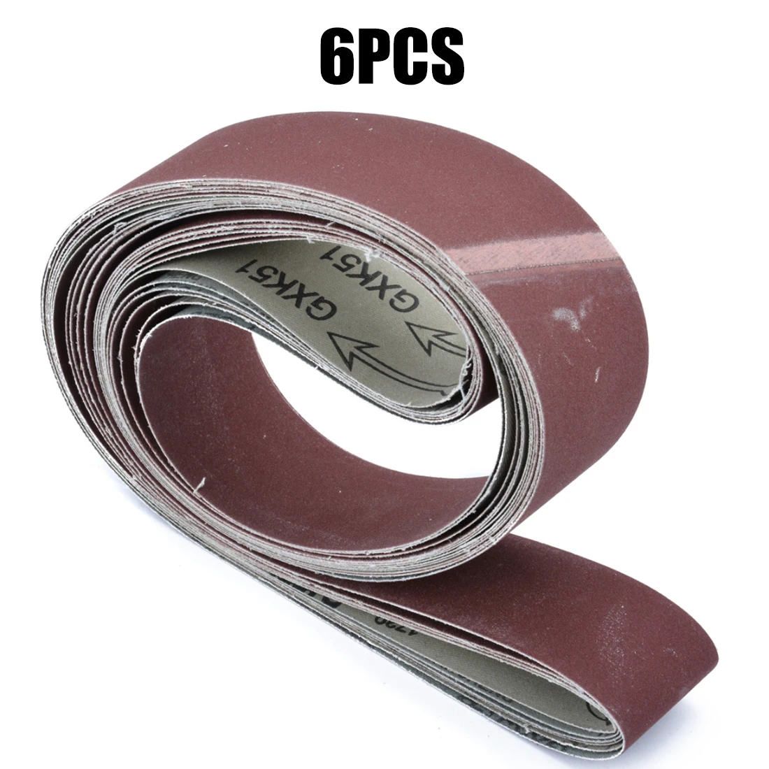 

6PCS 2*72inch Grinding Sanding Belts 1800x50mm 180/240/320 Grit For Leather Wood Soft Metal Polishing
