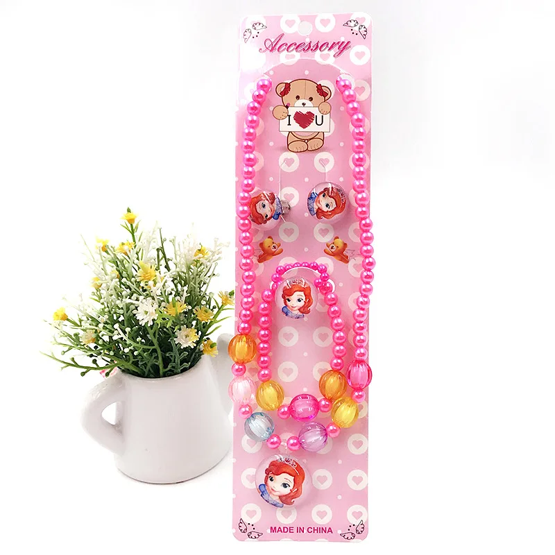 5 шт./лот Disney домашняя одежда с Минни Маус из мультфильма детское ожерелье +