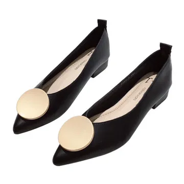 

All-Match Slip On Shoes For Women Casual Female Sneakers Soft Buckle Shallow Mouth Pointed Toe Modis Flats Slip-on New 2021