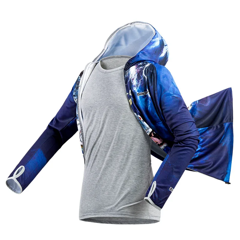 

Sun Protection Fishing Clothing Quick Drying Breathable Long Sleeve Clothes for Summer Outdoor Camping Hiking LDF668