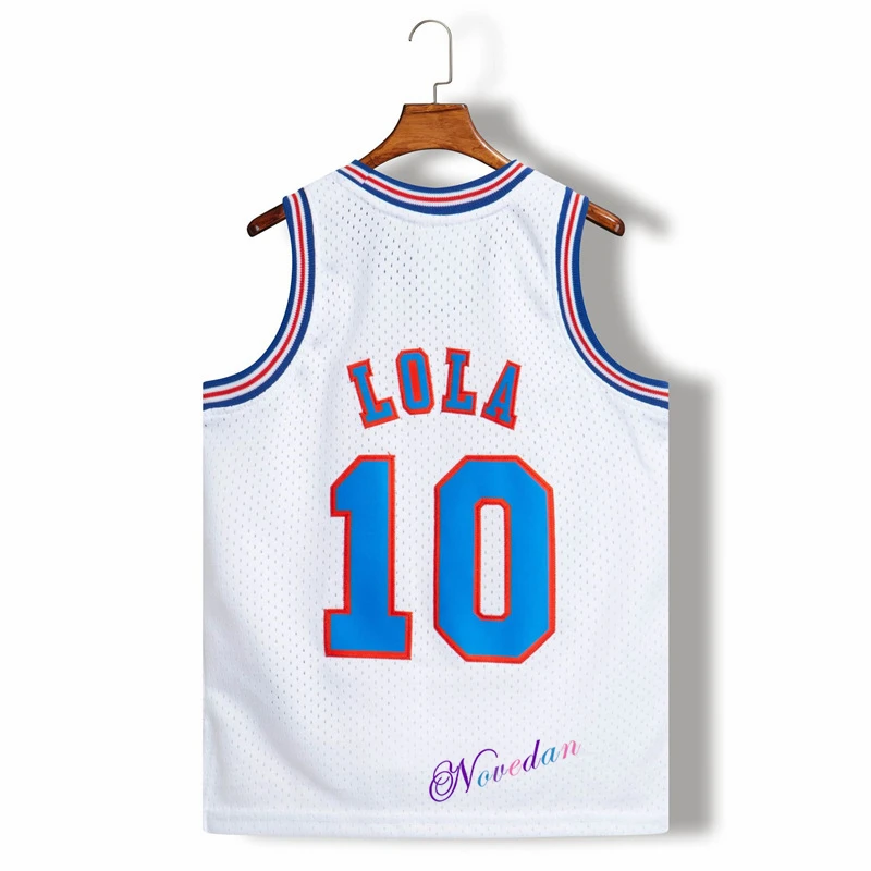 kids movie space jam 2 tune squad 23 10 lola 1 bugs child bunny basketball jersey tops t shirt sportswear cosplay costume free global shipping