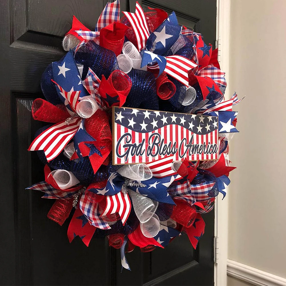 

American Patriotic Wreath Keep America Great Patriotic Wreath For Front Door Election Vote President Home Decor Independence Day