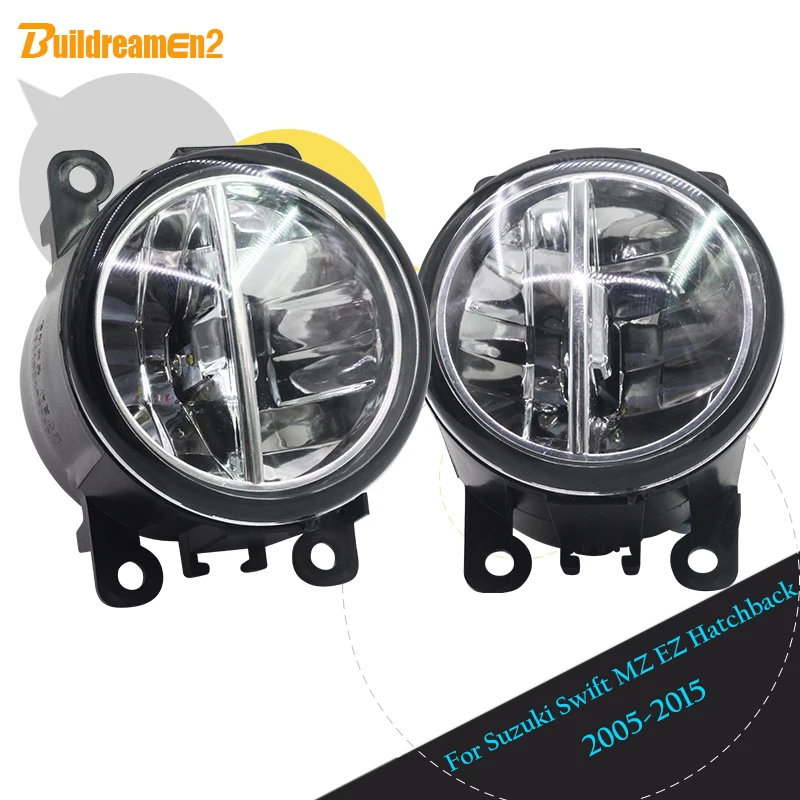 Buildreamen2 2 X стайлинга автомобилей Светодиодный туман светильник DRL Дневной 12V