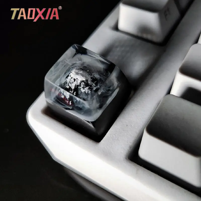 

Switches Mechanical Keyboard Creative Resin Keycap Handmade Customized SA Profile Resin Key Cap For MX Transparence