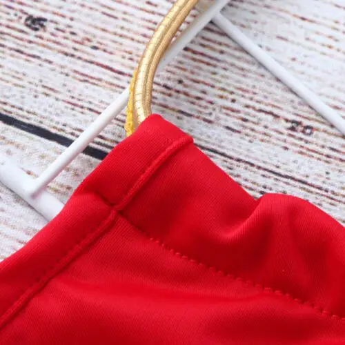 Купальник для малышей на День Независимости однотонный кружевной топ до