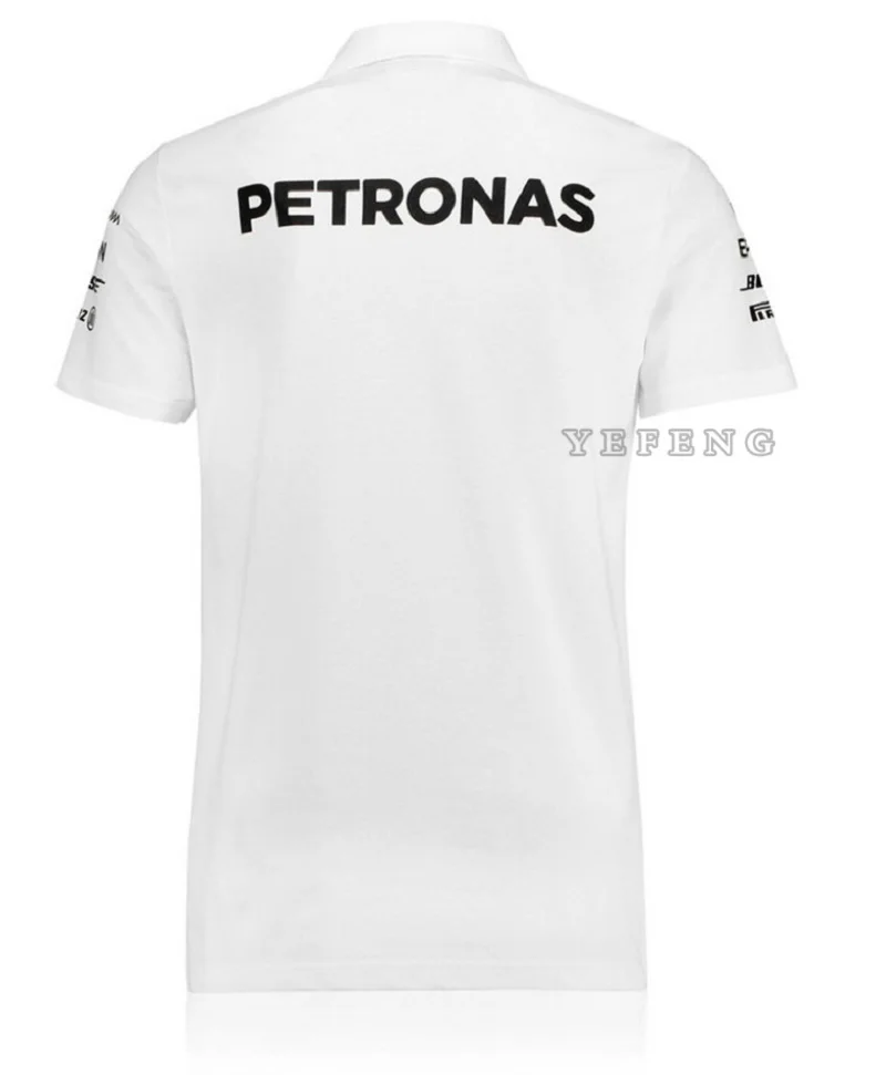 

Summer F1 Black Cycling Suit Lapel POLO Shirt Machine Team Petronas For AMG Racing Short-Sleeved T-shirt