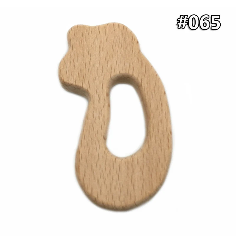 Wood Teether -065 Детское дерево Прорезыватель еды деревянное ожерелье Черепаха коала Кит Форма черепаха безопасные игрушки Сертификация новорожденный деревянный Прорезыватель - Цвет: Wood Teether -065