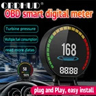 Дисплей на лобовом стекле OBD, автомобильный Умный Цифровой измеритель HUD, HD TFT спидометр, пробег, расход топлива, обороты, измеритель давления, будильник, Temp P15