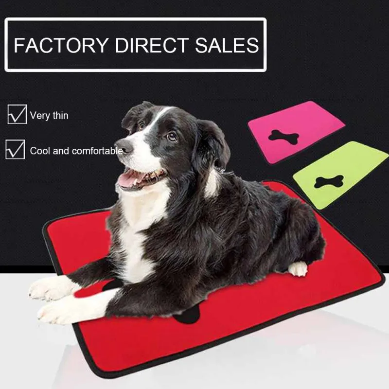 Моющийся коврик для собак домашних животных собака Лето охлаждающие маты одеяло