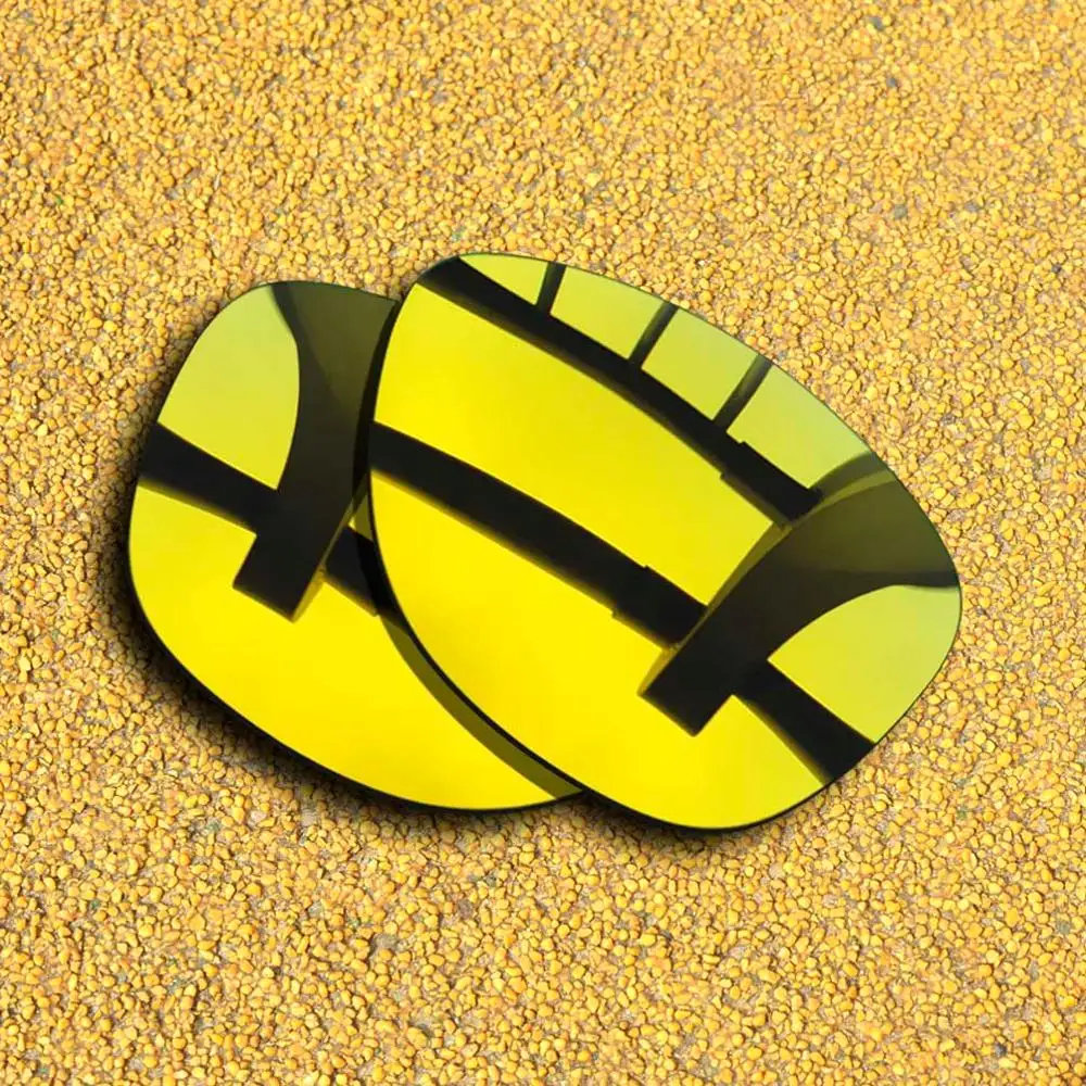 24K золотые и фиолетовые зеркальные поляризованные Сменные линзы для оправы Frogskins