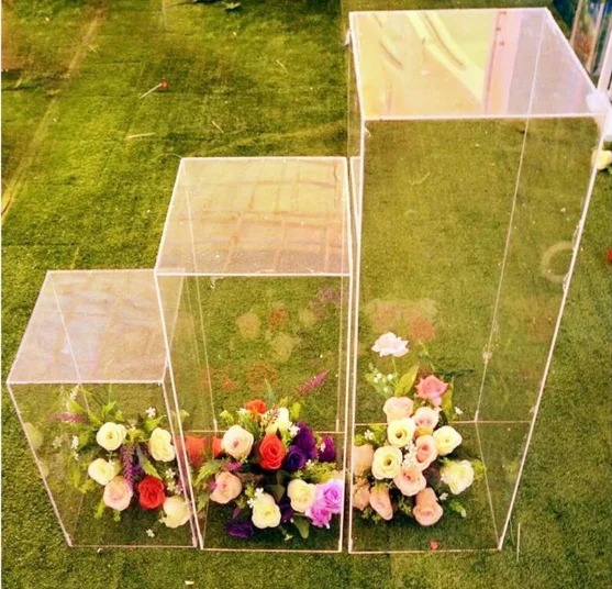 Accesorios de boda, plomo de carretera acr&iacute;lico, soporte para pastel, decoraci&oacute;n de fondo, decoraci&oacute;n de boda, fiesta de cumplea&ntilde;os feliz-0