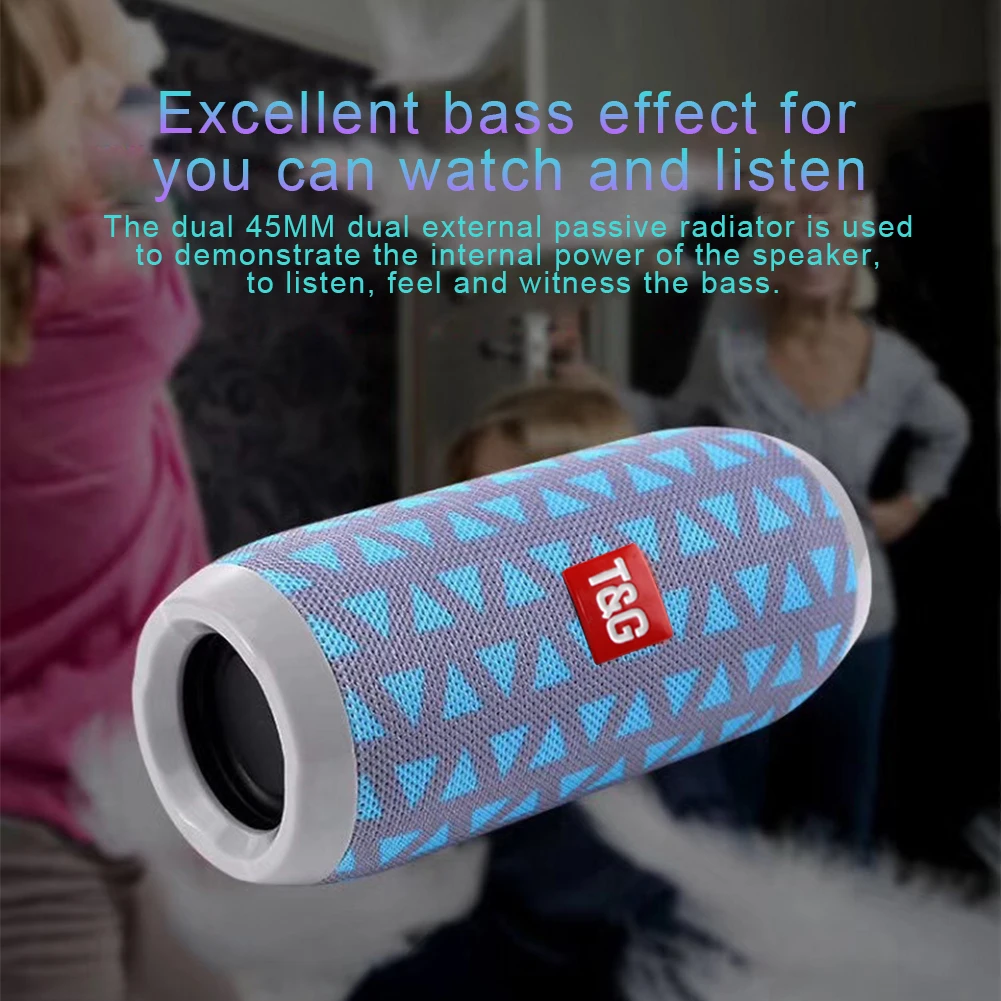 Мощный bluetooth-динамик, музыкальная колонка, Hi-Fi Стерео Soundbox, светодиодный светильник, поддержка карт TF, AUX кабель, воспроизведение музыки для ПК телефона