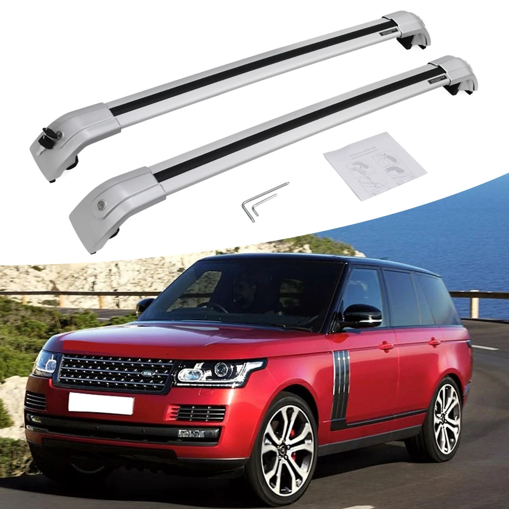 Новая серебряная перекладина для багажа поперечные рейки крыши Land Rover Range 2013-2016 |