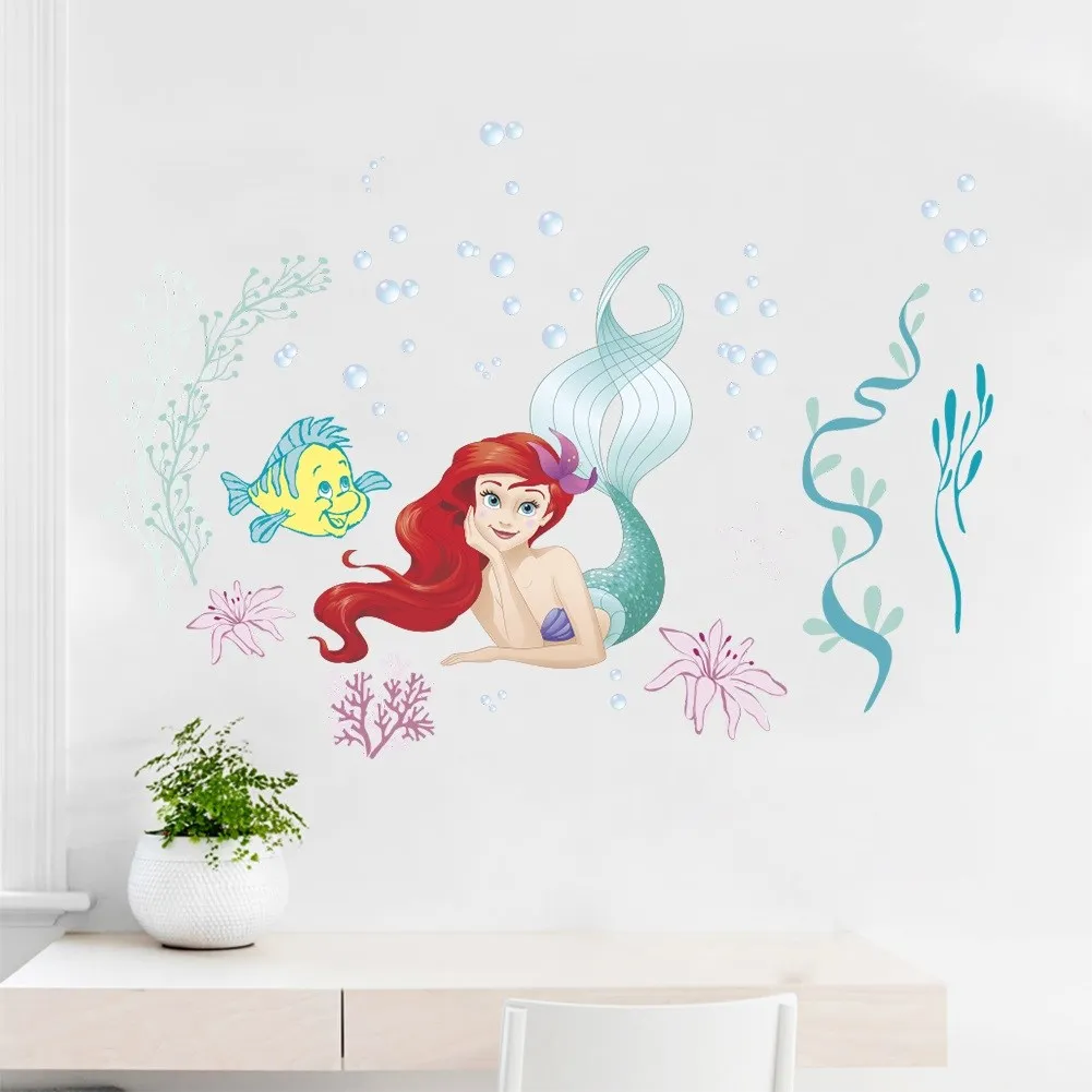 Disney Ариэль принцесса Русалка подводная лампа для домашнего декора ванная