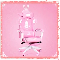 cute cartoon chairs bedroom soft comfortable computer chair home girls gaming swivel chair adjustable anchor live gamer chairs