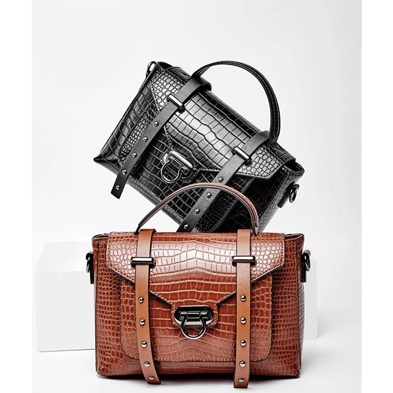 Сумка из натуральной кожи винтажная сумка коровьей модные сумки женские