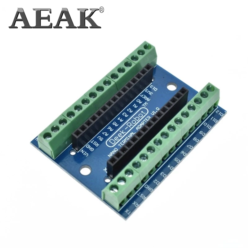 Плата адаптера AEAK standard Terminal Adapter для Arduino Nano 3 0 V3.0 AVR ATMEGA328P модуль расширения
