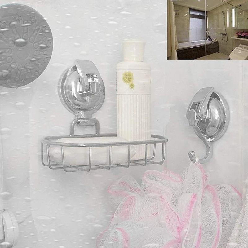 

Heavy Duty Vacuum Suction Cup Hooks (2 Pack) Specialized For Kitchen Bathroom Restroom Organization