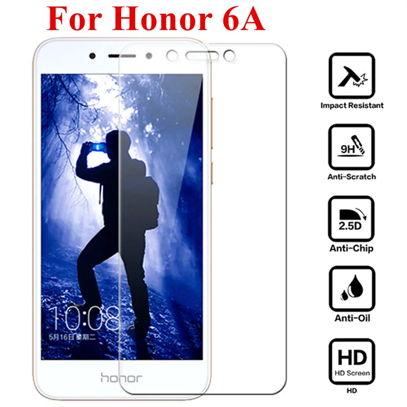 

2pcs 9H Protective Glass for Honor 6A DLI-TL20 DLI-AL10 SmartPhone Screen Protector Glass on honor 6a 5.0" Safety Tempered Glass