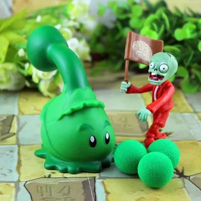 16 PVZ Растения против Зомби Peashooter фигурка аниме модель игрушки подарки игрушки для детей Высокое качество Запуск мягкие растения - Цвет: 16