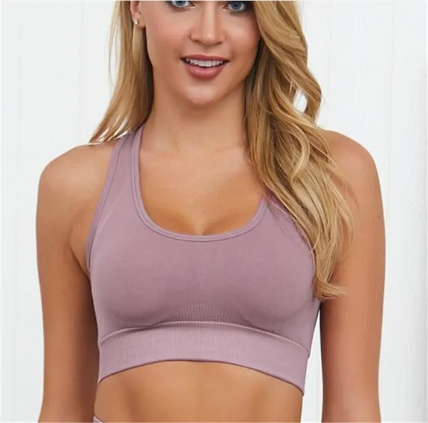 CB95 dark pink bra Женский бесшовный спортивный костюм из 2 частей, женский укороченный бюстгальтер+ длинные штаны, спортивный костюм для фитнеса, женская одежда - Цвет: CB95 dark pink bra