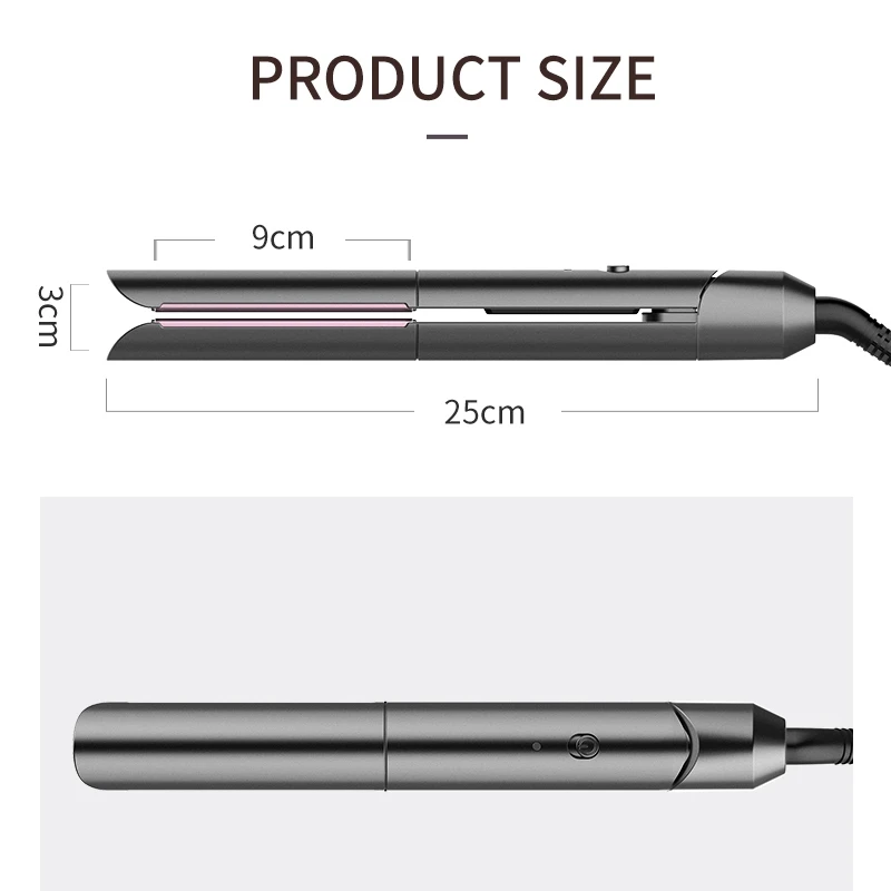 Профессиональный Выпрямитель для волос щипцы завивки с турмалиновым