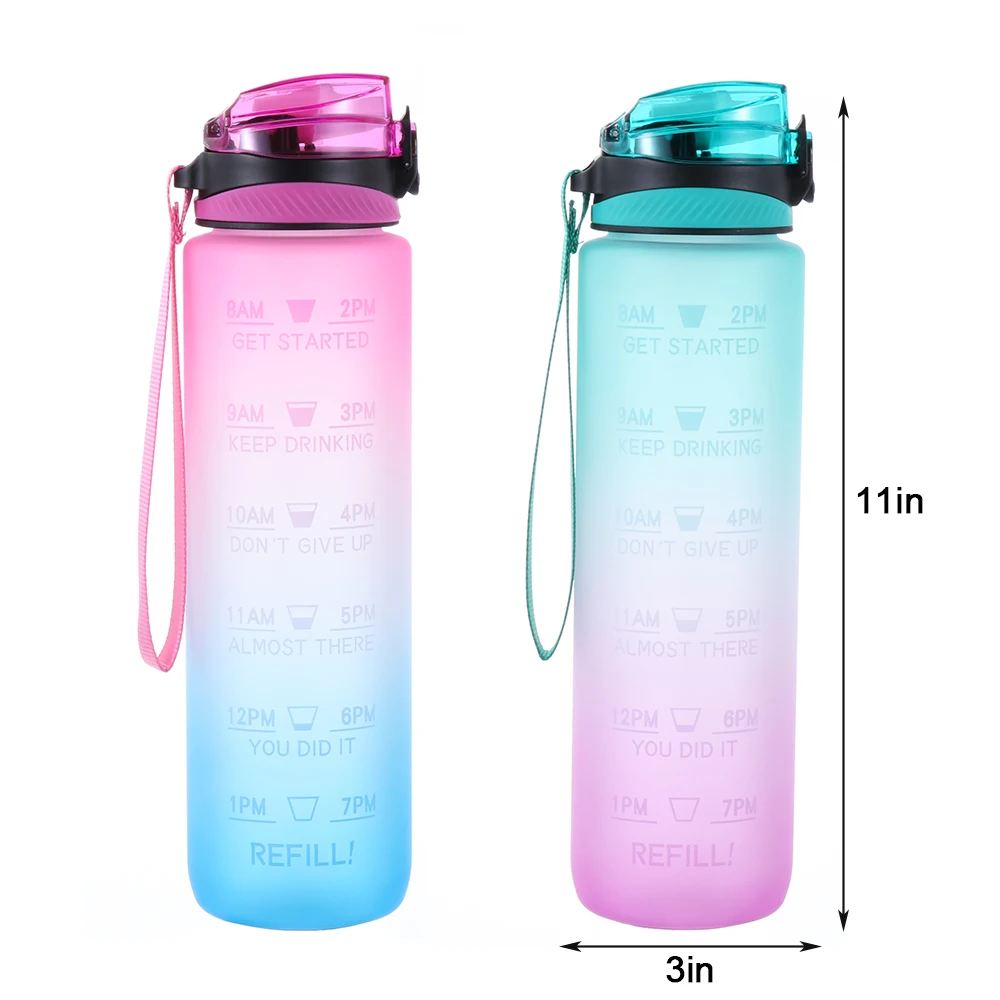 

Outdoors Water Cup Leakproof Drink Mugs School Office Water Drinking Travel Sports Bottle with Straw with Lid Camping Supplies