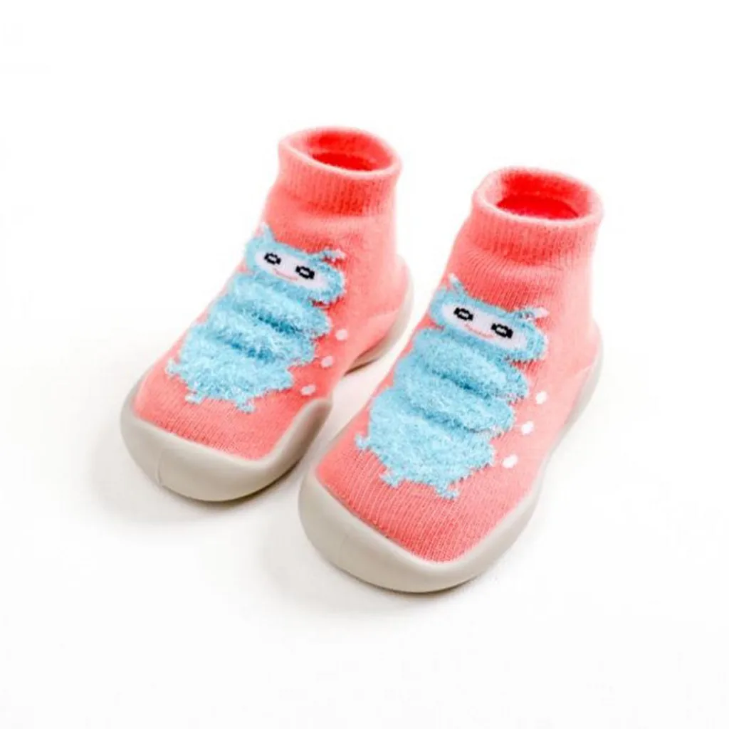 Toddler Kids Shoes Baby Sneakers Boys Girls Character Anti-slip Warm Soft Sole Rubber Socks Tenis Infantil Детская Обувь | одежда