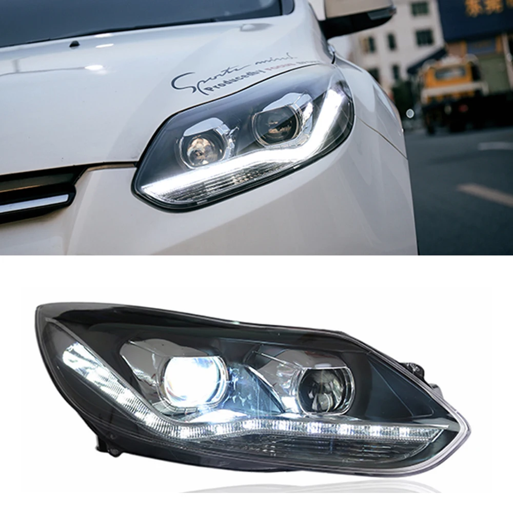 2 шт. светодиодный налобный фонарь для Ford Focus 3 головной светильник s 2012 2013 2014