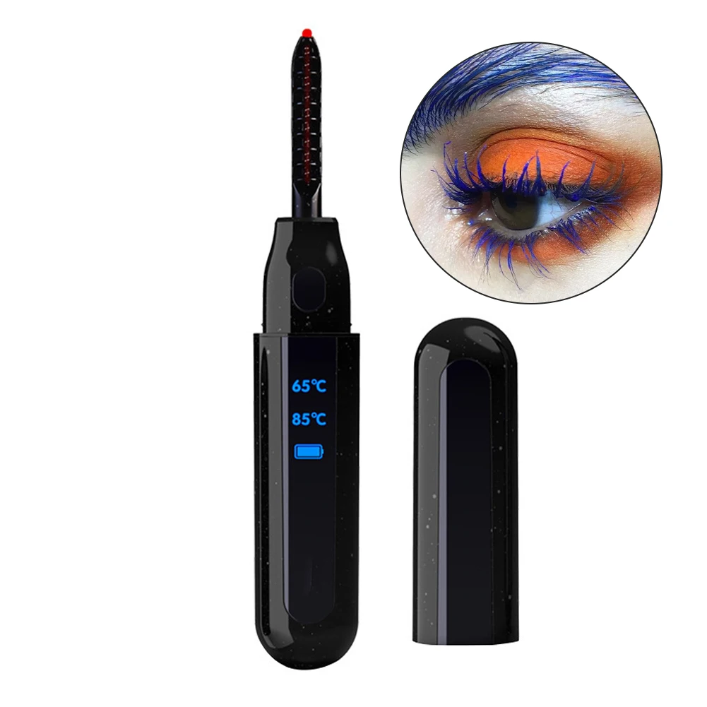 

Щипцы для завивки ресниц с подогревом, электрические зажимы для ресниц, USB-зарядка, со светодиодным дисплеем, устройство для завивки ресниц