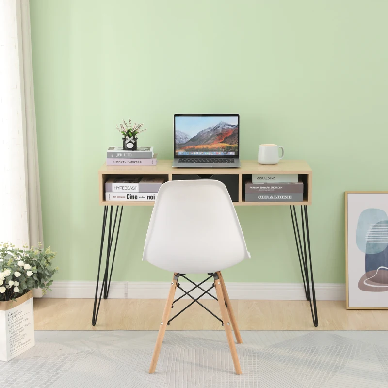 

Стол компьютерный в современном стиле с книжной полкой, 100*35*75 см