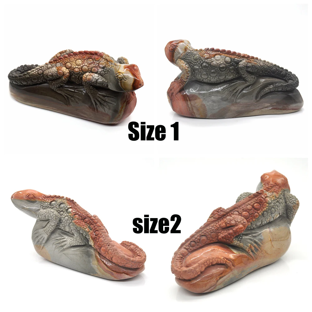 Статуэтка ящерицы 6 5 дюйма резная из натуральных камней восстанавливающая