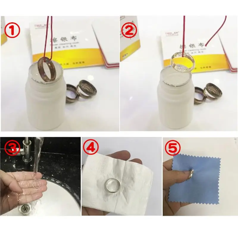 Раствор для чистки ювелирных изделий золотистого/серебристого