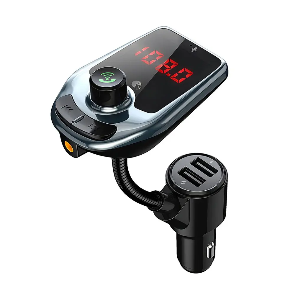 

Car Wireless 5.0 Mp3 Player Wireless Hands Free Kit With Aux Car Fm Transmitter Dual Usb Phone Charger Support Tf Card