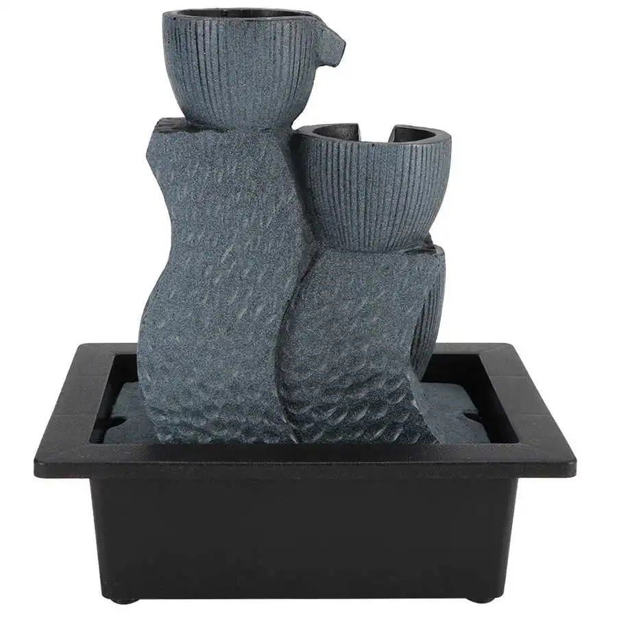 Настольный светодиодный фонтан с орнаментом полимерные поделки водяным насосом